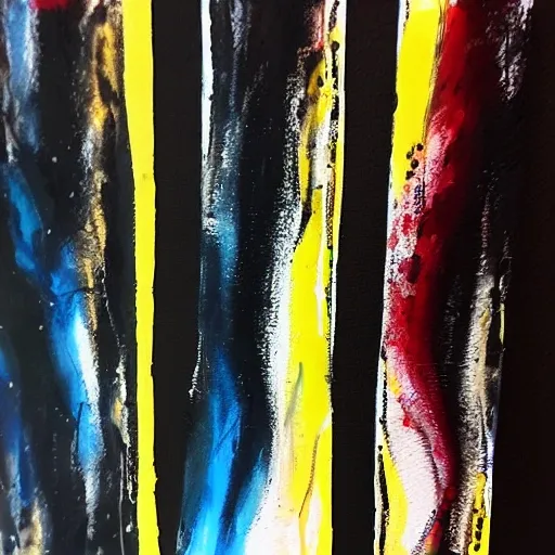 abstract art painting, light to dark, bold brush strokes and random paint splatters, acrylic on canvas , Water Color