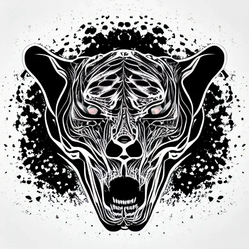 Tiger skull vector art 14742642 Vector Art at Vecteezy