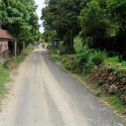 the village right side of the City Road 