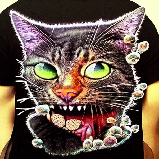 Cat zombie, Trippy, 3D