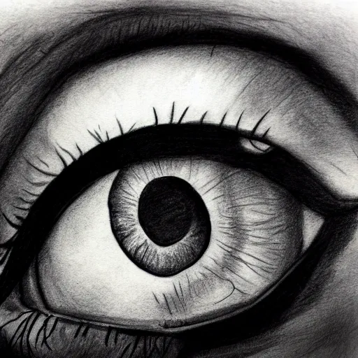 bleeding eye, Pencil Sketch