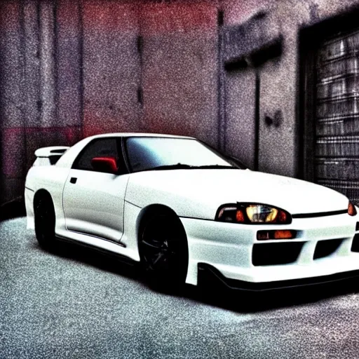 mix between a toyota supra and a nissan skyline gtr34, realistic, photography, 3d
