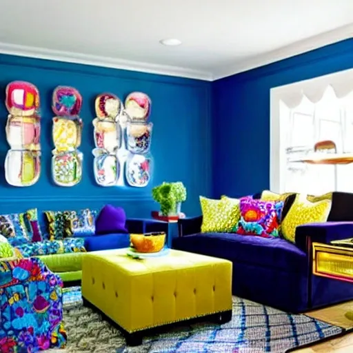 Pop of Color: Add vibrancy and energy to your living room by incorporating a bold and unexpected color into your overall design