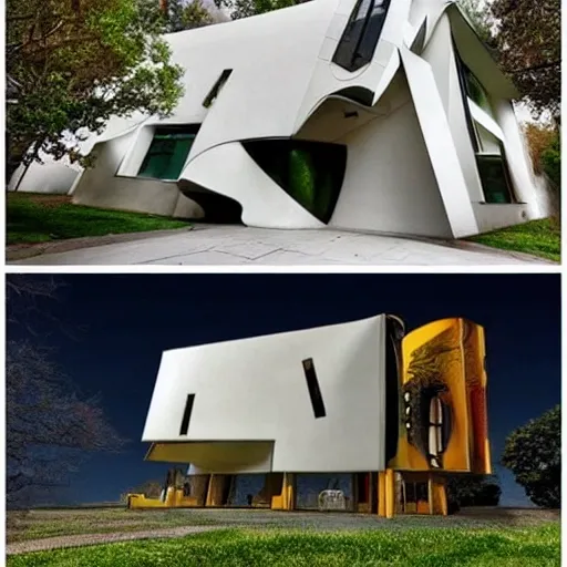 a futurist house, Trippy