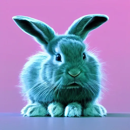 cute picture of a rabbit, Colored Pencil, high key lighting ,highly detailed ,fine detail ,octane render, Film Grain, Studio Lighting,  Cinematic,  cool Color Palette,  Comic Book, Sketch ,sci-fi