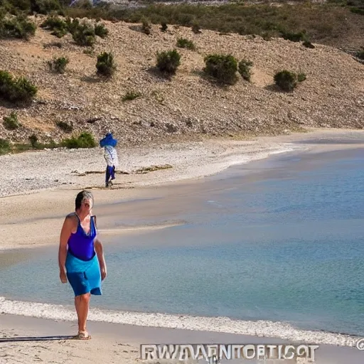 
, una pareja caminando descalza por la arena blanca, aguas turquesas y cristalinas bañando sus pies, una suave brisa marina acariciando sus cabellos, Fotografía, cámara DSLR con lente gran angular, --ar 16:9 --v 5