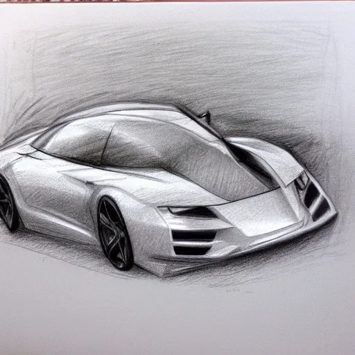 carro, Pencil Sketch - Arthub.ai