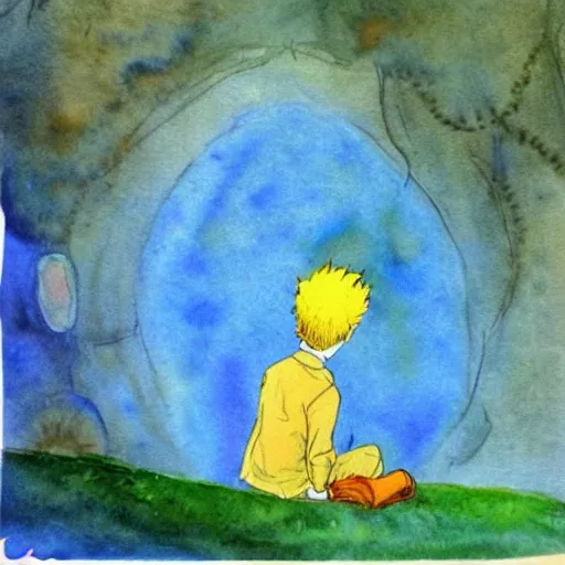 imagine the little prince
, Water Color