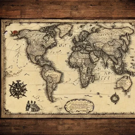 pirate  map old paper big
