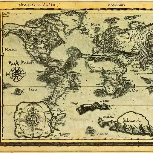pirate map old paper high resolution 
