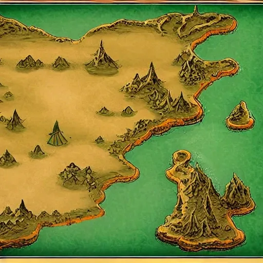 fantasy map sand