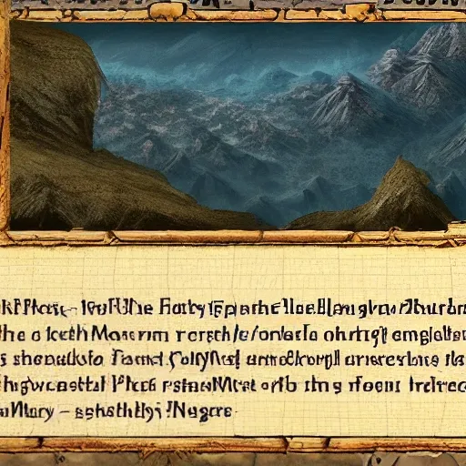 fantasy map mountains