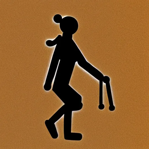 Hand-drawn illustration. Icon of Hiking: Draw a person walking along a trail, with their arms swinging. This symbolizes the relaxing and invigorating hikes that can be enjoyed in Dunas Park, providing physical and mental well-being.