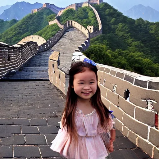 great wall ,(young girl ),