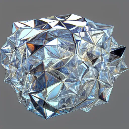 crystal, 3D, Cartoon,