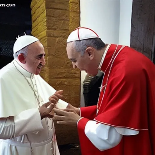 papa francisco vendiendo drogas