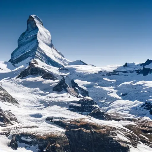 The awe-inspiring beauty of the Matterhorn captivates with its m ...