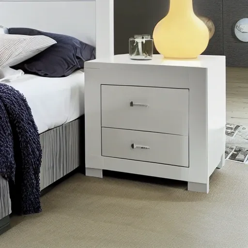 NIGHTSTAND - MELAMINE TABLE - BEDROOM FURNITURE

