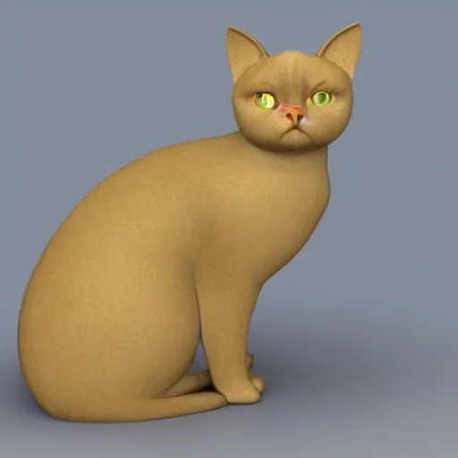 siamese cat staring. design, rhomboid,3D,only the cat can be seen