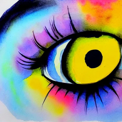 ojo neón, Water Color