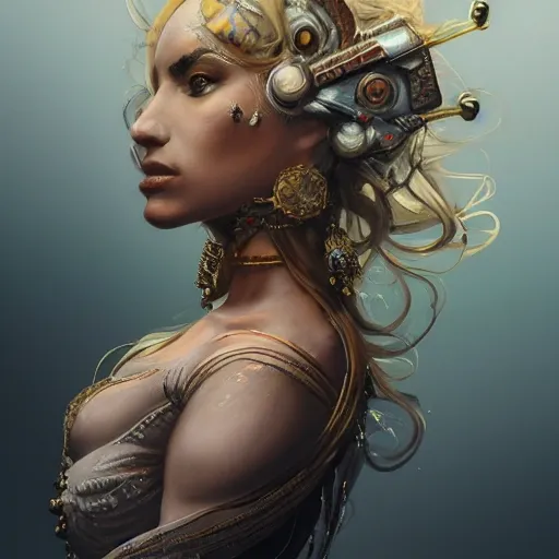 figurative art, medium full shot painting of a beautiful Russian-Persian princess with long blond hair, abstraction texture grunge painting, Pintura Graffiti, Abstract Portrait Painting, by banksy, greg rutkowski, by greg tocchini, by james gilleard, by joe fenton, by kaethe butcher, oil on canvas, insanely detailed, front view, symmetrical, octane render, TanvirTamim, concept art, abstract, artistic, 8k, cinematic, trending on artstation, unreal engine 5, ultra sharp focus, highly detailed, vibrant, 3D