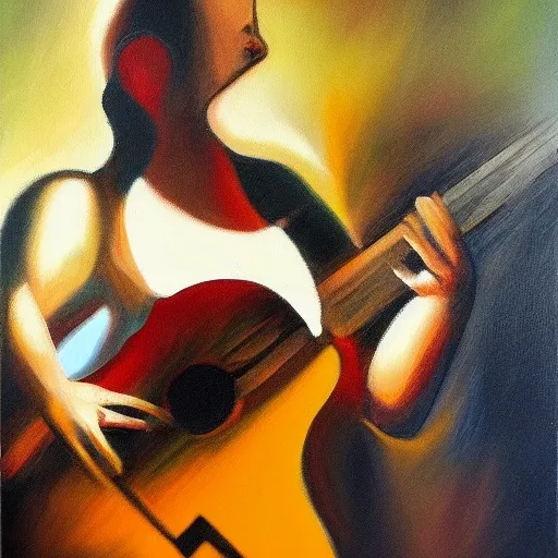 musica, Oil Painting