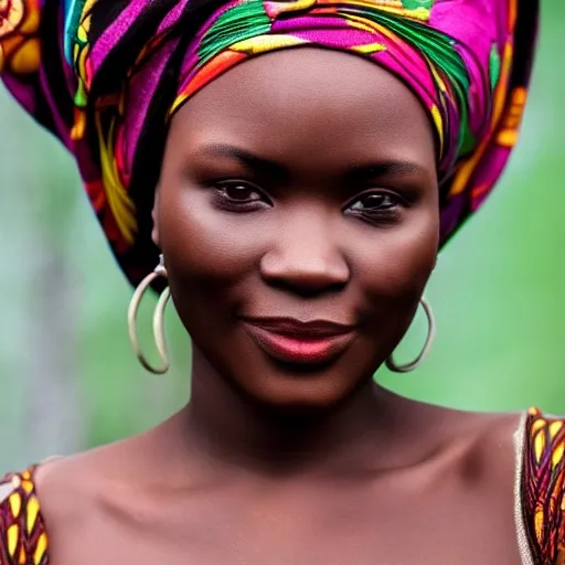 beautiful photo of an african woman - Arthub.ai
