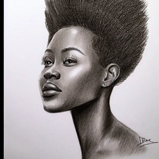 La Griotte II - African woman dancing Drawing by Dave Kobrenski | Saatchi  Art