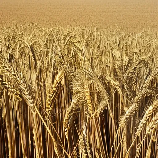Grain drying complex on the background of wheat