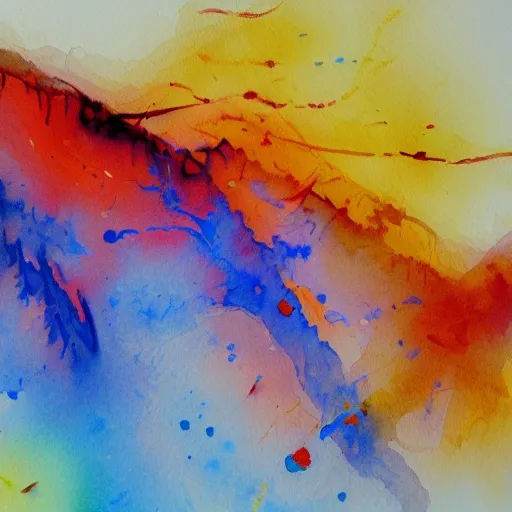 abstract painting made by brahms, watercolor, hyper realistic, 8 k, 