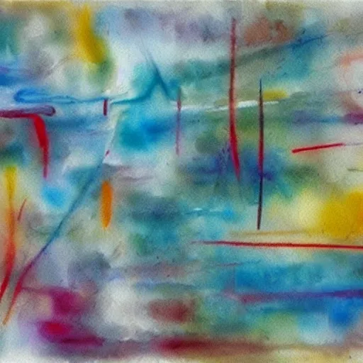 abstract painting made by brahms, watercolor, hyper realistic, 8 k, 