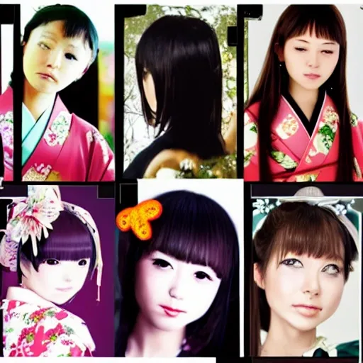 beatuful girl relistic japanese aesthetic


