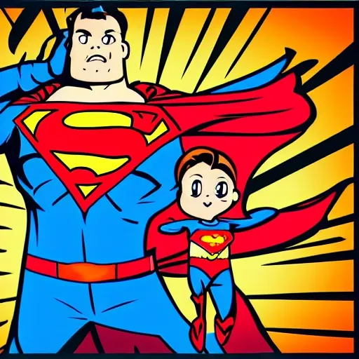 superhero dad, Cartoon