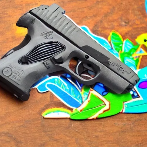 , Trippy un pato con una pistola en la mano
