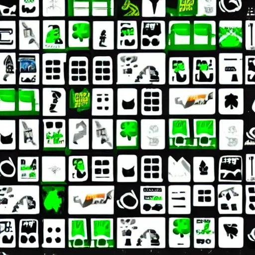 logo, gamer style, black and green pallete, Cartoon