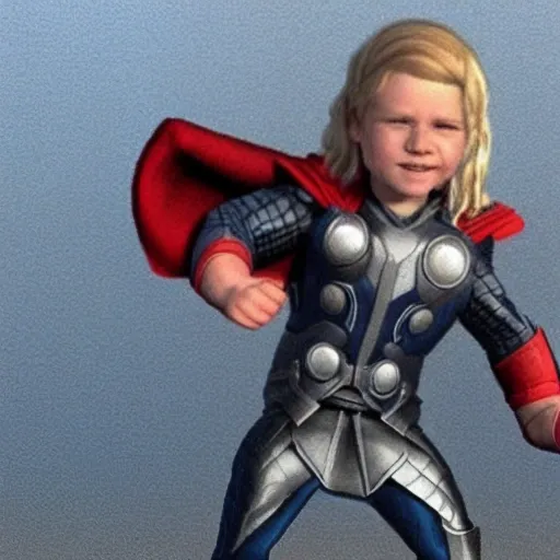 Imagen realista de thor child
, 3D