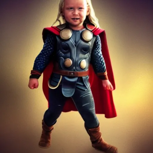 realistic thor child 2 years deep