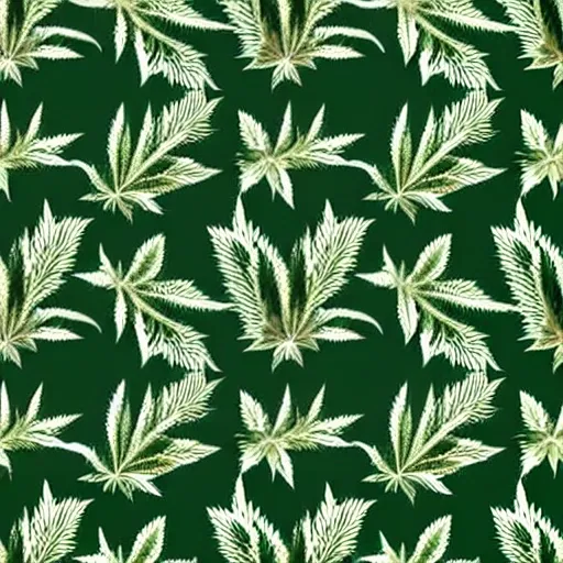 symmetrical marijuana leaves pattern style
