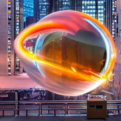 Dreamlikeart, a massive plasma ball the size of a skyscraper, dreamlikeart , marciano