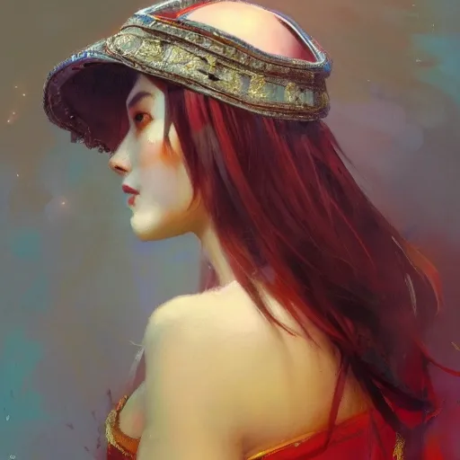 female siberian Russian concubine with slim curvy body, wearing a ushanka, at night, 1400s, painting by gaston bussiere, greg rutkowski, yoji shinkawa, yoshitaka amano, tsutomu nihei, donato giancola, tim hildebrandt, oil on canvas, {full body shot:from behind shot:looking over shoulder}, traditional russian clothing, trending on artstation, featured on pixiv, cinematic composition, extreme detail, metahuman creator, (best quality:1.4), ((masterpiece)), ((realistic)), (detailed), portrait_of_exotic_girls, seductive_smile, (((sexy))), godrays, dust in the air
