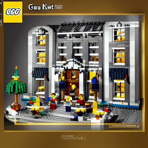 mara - a - lago lego set, product marketing, photorealistic, studio lighting, highly detailed 