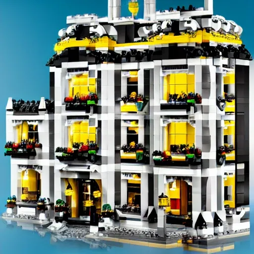 mara - a - lago lego set, product marketing, photorealistic, studio lighting, highly detailed , Cartoon