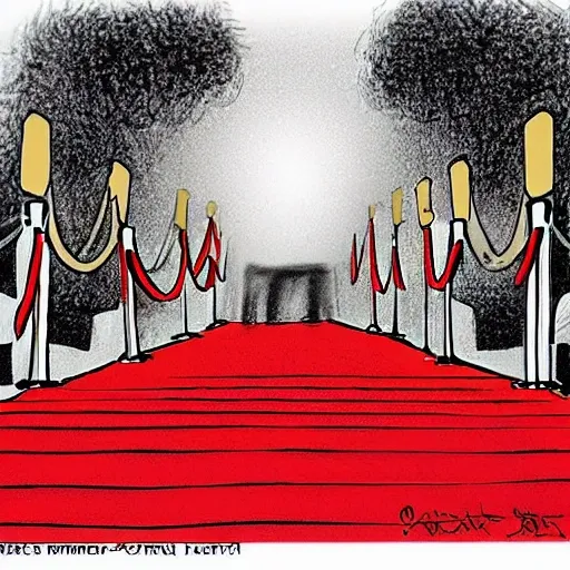 the red carpet, Cartoon