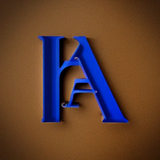 3d logo of letter A
