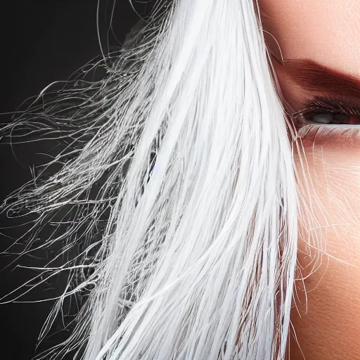 lady，close up，white hairlady