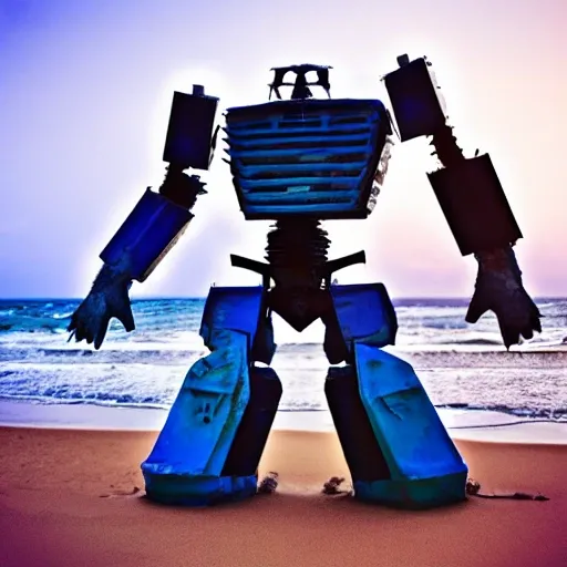 transformer in the beach

