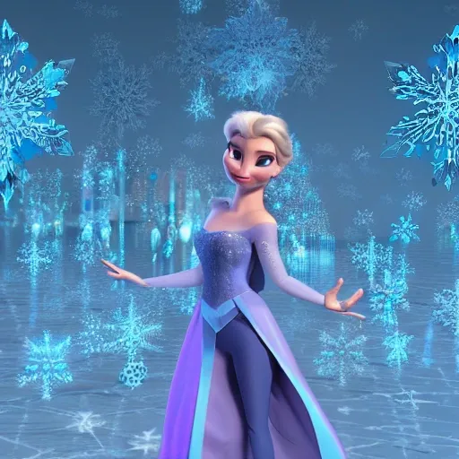 , 3D,elsa