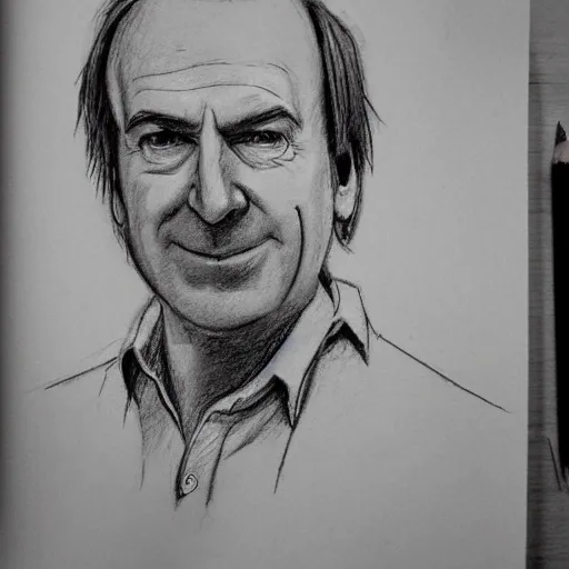 Saul goodman tomando mate con unos gauchos, Pencil Sketch