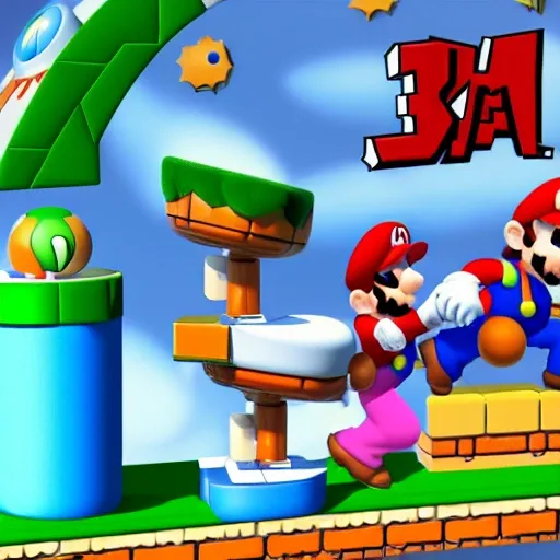 mario bros , 3D