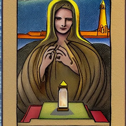 la sacerdotisa del tarot, 3D